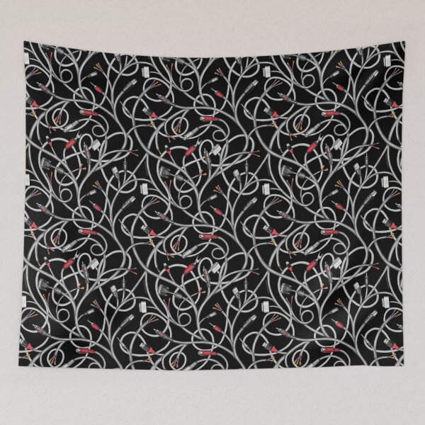 Item preview, Victoria Contreras Flores ELECTRIC IVY (black) designed and sold by Victoria Contreras Flores.