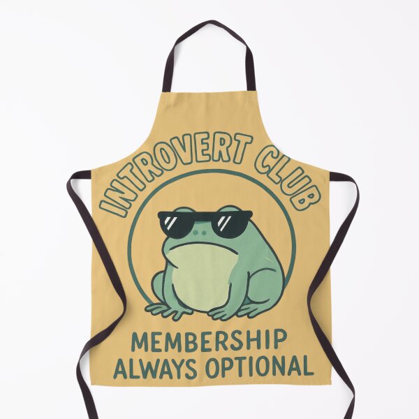 Item preview, Introvert Club Membership Always Optional Funny Frog designed and sold by KTGim.