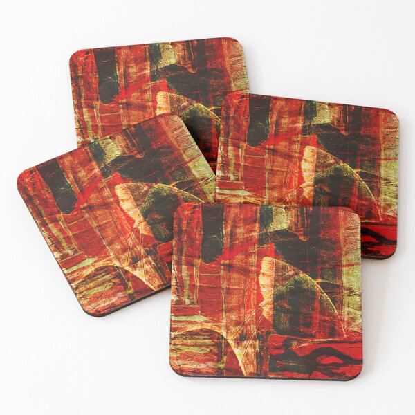 Item preview, Red and Yellow Abstraction on Paper designed and sold by NickDedidis.