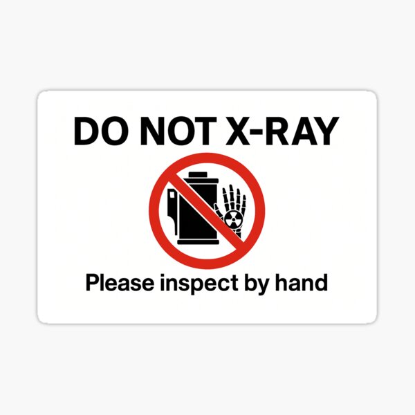 Item preview, DO NOT X-RAY Film Warning for Travel  designed and sold by Sure-Look.