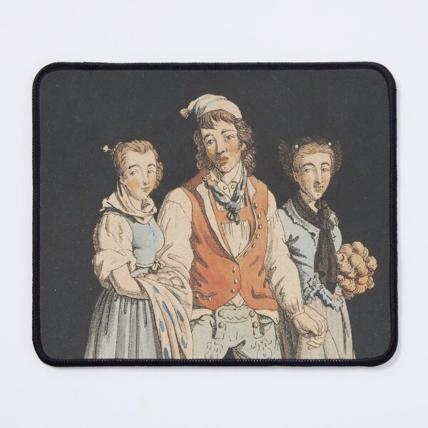 Item preview, Young Swiss Man with two Women (1830) designed and sold by 19th Century in Color.