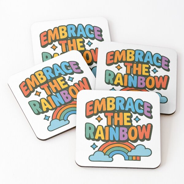 Item preview, Embrace the Rainbow – Vibrant Typography Art designed and sold by Haus Of Sin.