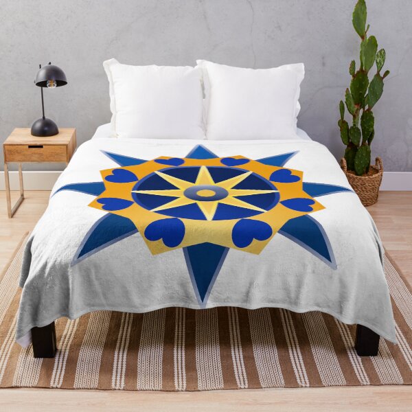 Item preview, Geometric Compass Star in Blue and Yellow designed and sold by olenapetol.