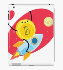 Bitcoin to the moon iPad Case/Skin