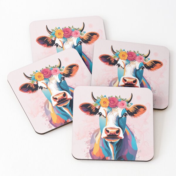 Item preview, Flower Crown Cow designed and sold by CarnivoreFriend.