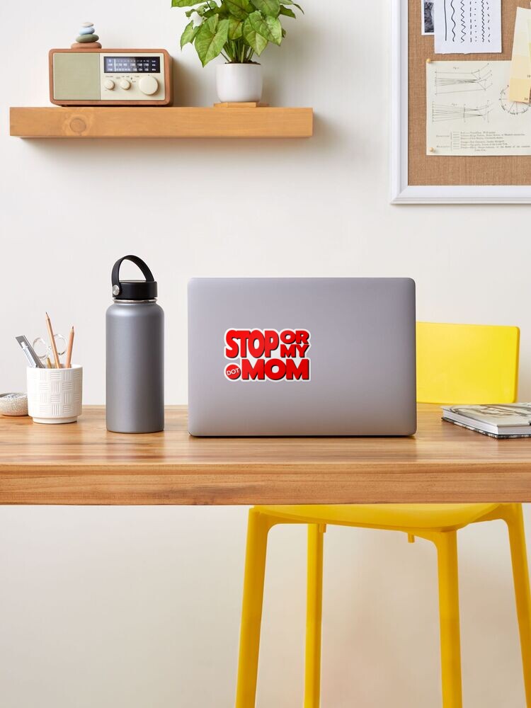 Thumbnail 2 of 3, Sticker, StopOrMy.Mom designed and sold by VOLEwtf.