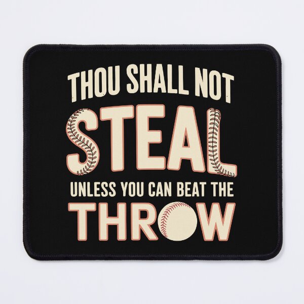 Item preview, Baseball Coach Dad And Mom Funny | Thou Shall Not Steal designed and sold by tmerchtrends.