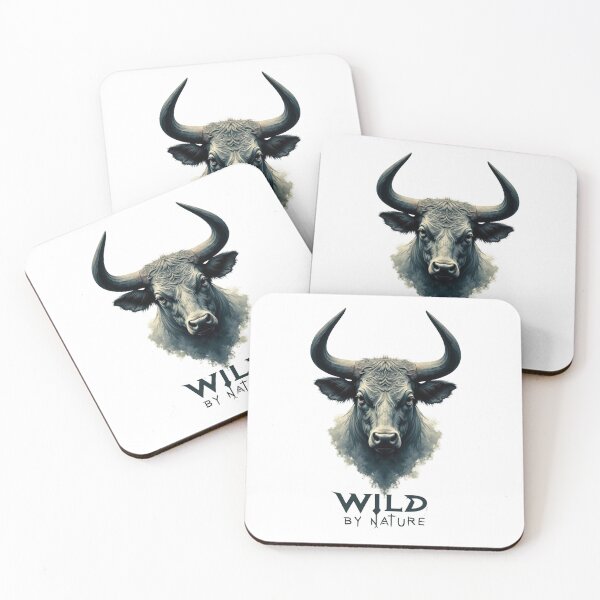 Item preview, Wild By Nature Bull designed and sold by ShadowAndSlate.