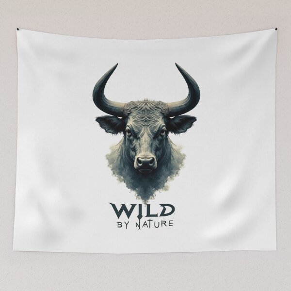 Item preview, Wild By Nature Bull designed and sold by ShadowAndSlate.