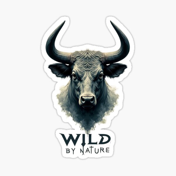 Item preview, Wild By Nature Bull designed and sold by ShadowAndSlate.