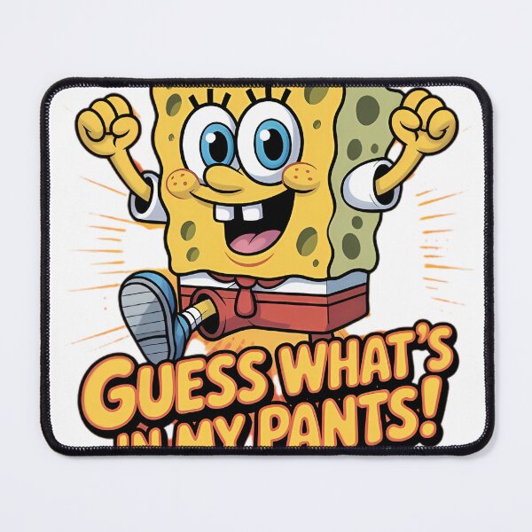 Item preview, Guess What’s in My Pants – Funny Cartoon Sponge Character T-Shirt designed and sold by ATLAS PARIS PRO.