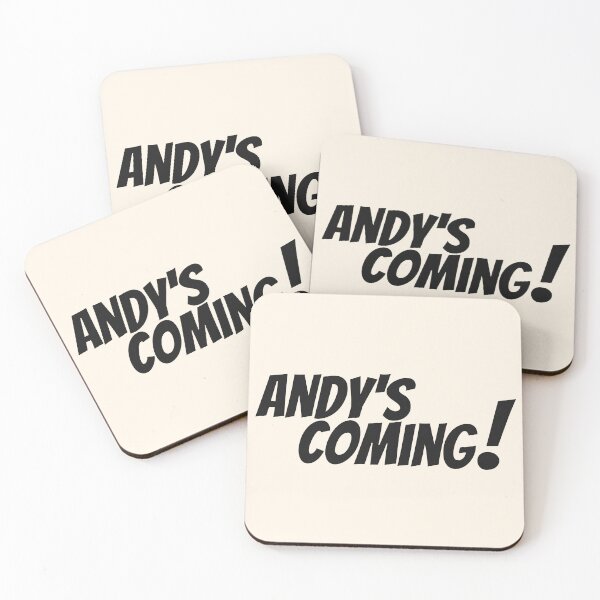 Item preview, ANDY'S COMING! – Iconic slogan & minimalist design designed and sold by VariousGoodies.