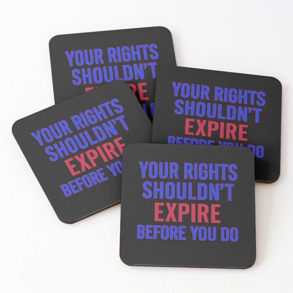 Item preview, Your Rights Shouldn’t Expire Before You Do: Patriotic Equality Statement Art designed and sold by elynne9.