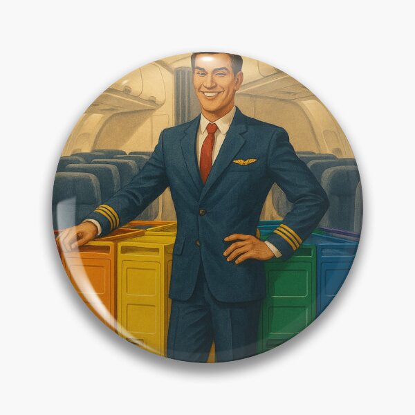 Item preview, Flight Attendant PRIDE designed and sold by CosmicGrant.