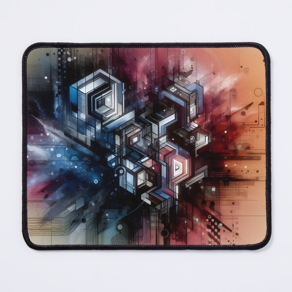 Item preview, Futuristic 3D Geometric Pattern with Bold Tech Aesthetics designed and sold by FusionGaze.