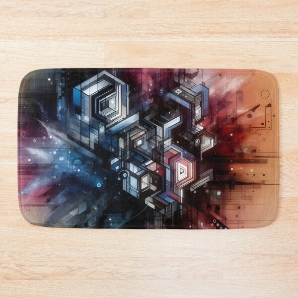 Item preview, Futuristic 3D Geometric Pattern with Bold Tech Aesthetics designed and sold by FusionGaze.