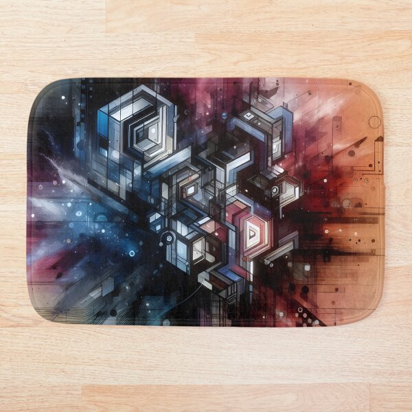 Item preview, Futuristic 3D Geometric Pattern with Bold Tech Aesthetics designed and sold by FusionGaze.