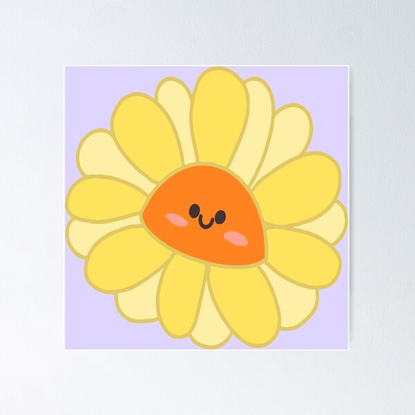 Item preview, Cheerful Cartoon Daisy Face designed and sold by ByJYA.