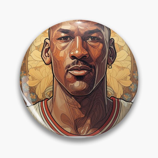 Item preview, Iconic Michael Jordan Portrait Design - Art Nouveau designed and sold by Hoopful.