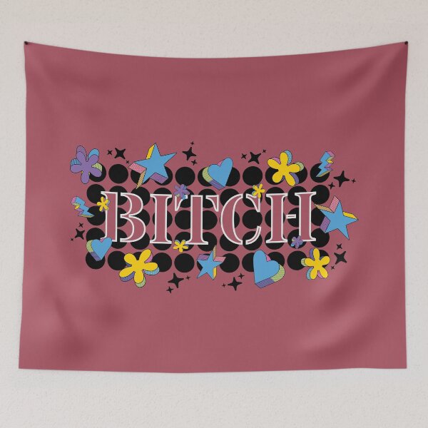 Item preview, Bitch – Bold statement in stencil font | Confident aesthetics & pop culture designed and sold by VariousGoodies.