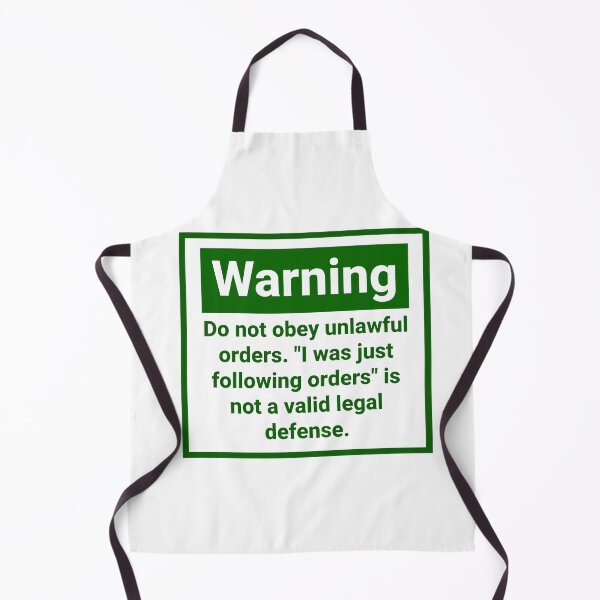 Item preview, Warning do not obey unlawful orders designed and sold by Rachel the Artist .