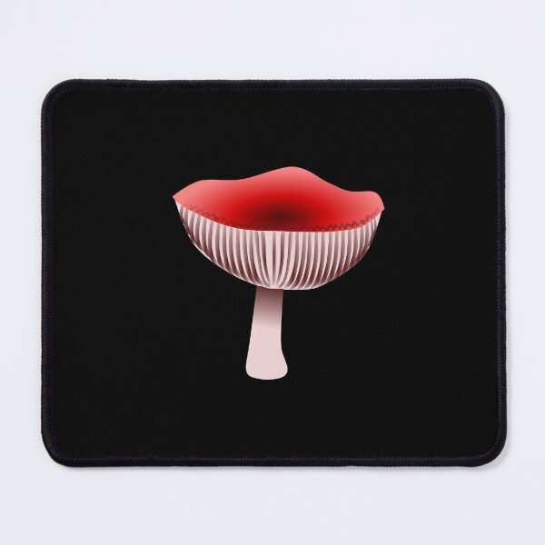 Item preview, Red juicy russula mushroom with white stem, with visible gills designed and sold by katecheerycake.