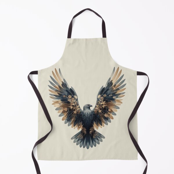 Item preview, Floral Eagle Wings Spread Artwork – Botanical Majestic Bird Design designed and sold by gkhanco.