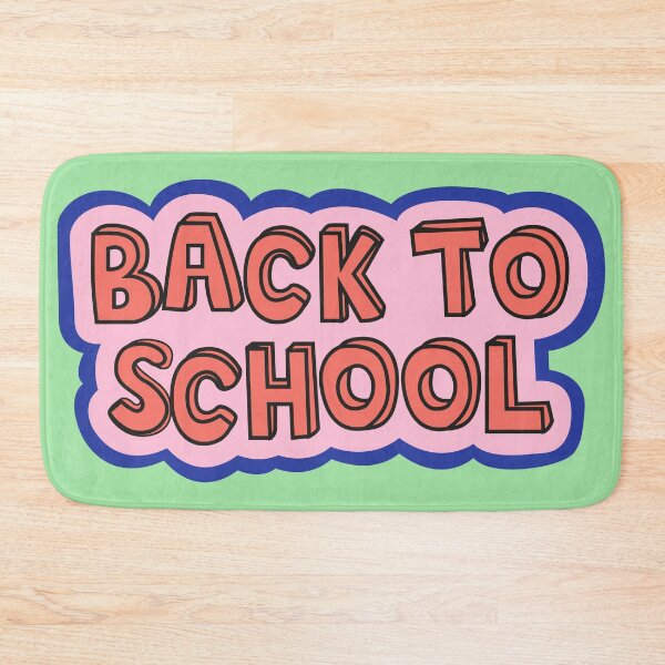 Item preview, Welcome back to school pink typography designed and sold by Luamor.