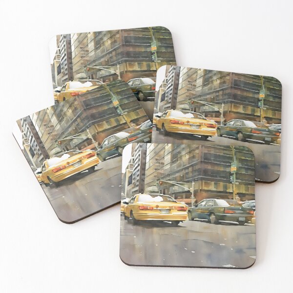 Item preview, Yellow Cabs, Red Lights designed and sold by RCWatercolours.
