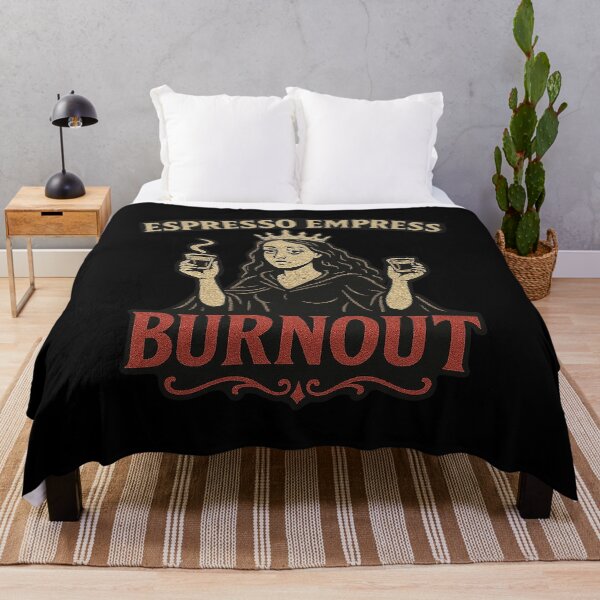 Item preview, Espresso Empress Burnout – Elegantly Exhausted Coffee Design designed and sold by Living Warrior Designs.