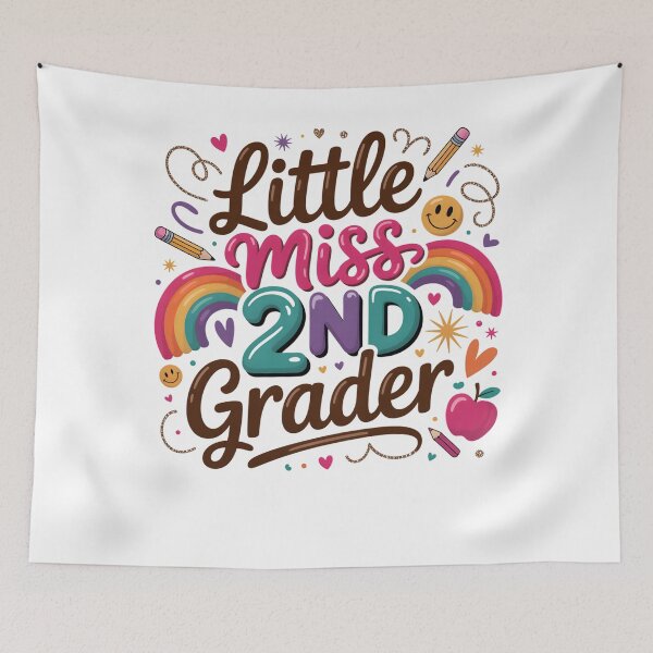 Item preview, Little Miss 2nd Grade First Day of Second Grade Cute Girls designed and sold by clothesy7.