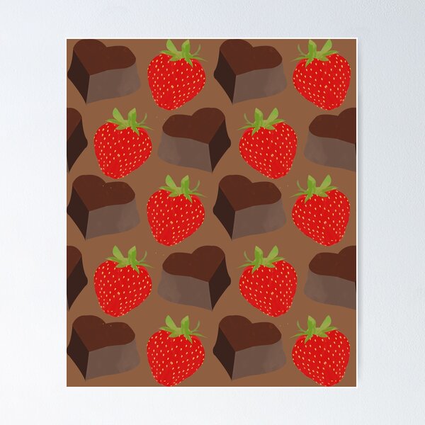 Item preview, Strawberry and chocolate heart designed and sold by Asinno.