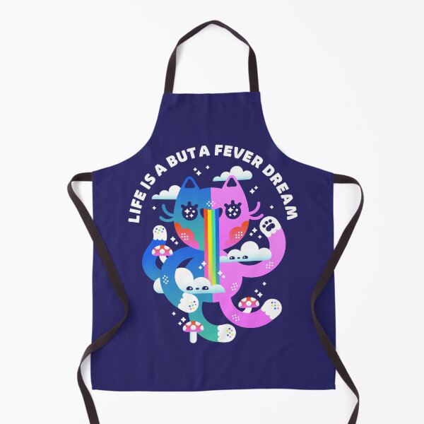 Item preview, Fever Dream Cat – Surreal Rainbow Trippy Kitty Design designed and sold by musingtreeart.
