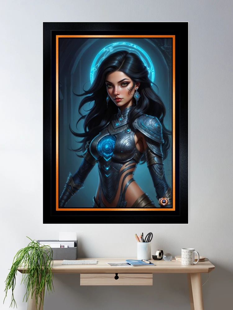 The Mythical Beauty Of Rhyowen Cassiane In Classical Antiquity Gorgeous AI Concept Art by Xzendor7 Room Decor Poster Art Print