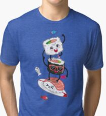 Surfin' sushi Tri-blend T-Shirt