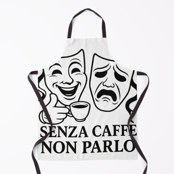 Item preview, No Talkie Before Coffee – Italian Drama Mask Edition designed and sold by ARS ORBA .