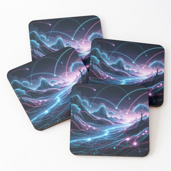 Item preview, Neural Network Landscape designed and sold by Salmon Morejo Designs.
