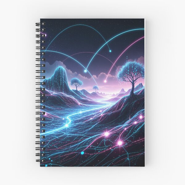 Item preview, Neural Network Landscape designed and sold by Salmon Morejo Designs.