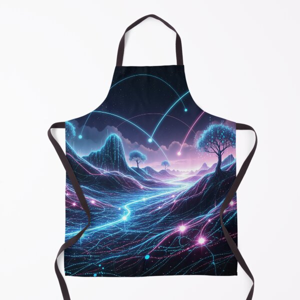 Item preview, Neural Network Landscape designed and sold by Salmon Morejo Designs.