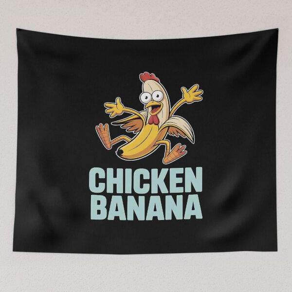 Item preview, Chicken Banana - This funny gift is perfect for anyone who loves absurd humor, internet memes, and playful, eye-catching designs that spark conversation. designed and sold by ZyziowskyArt.