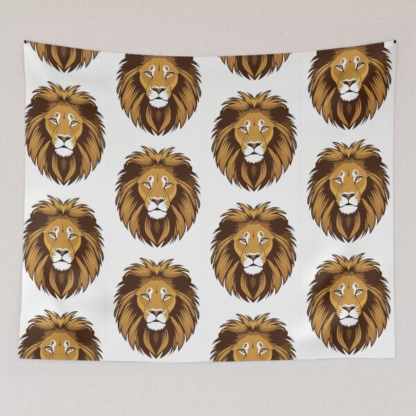 Item preview, Majestic Lion Head Vector Art designed and sold by Perfect44.