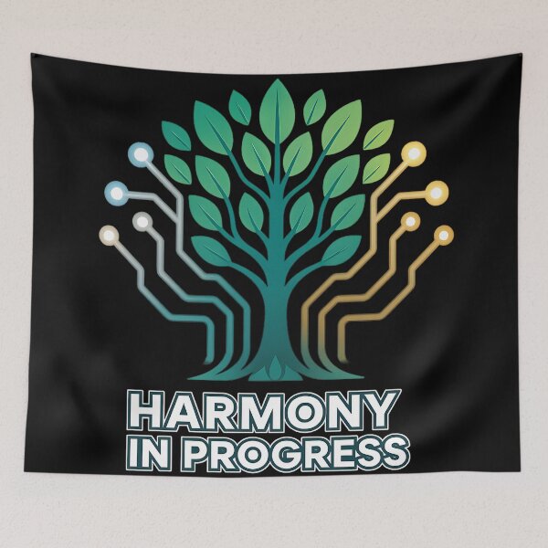 Item preview, Tech Tree Harmony Eco Art designed and sold by MysticArtisan.
