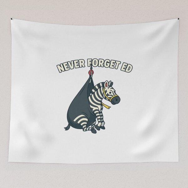 Item preview, Never Forget Ed the Zebra Captured designed and sold by timeformoretime.