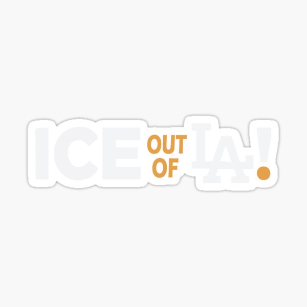 Vista previa del artículo con la obra «Camiseta "Abolir ICE" – ¡Fuera ICE de Los Ángeles! Camiseta de protesta para defensores de los inmigrantes y los derechos humanos», diseñado y vendido por Rawibella.