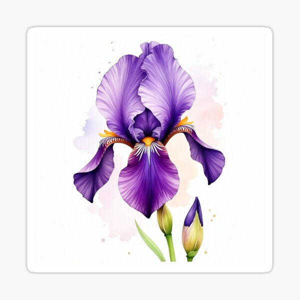 Aperçu de l'œuvre Belle fleur d'iris créée et vendue par art-extended.