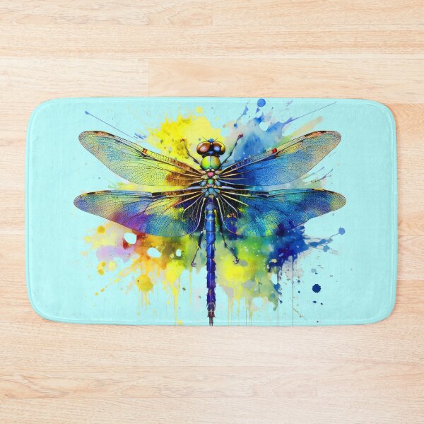 Item preview, Dragonfly watercolor splatter design designed and sold by Flower Magic .