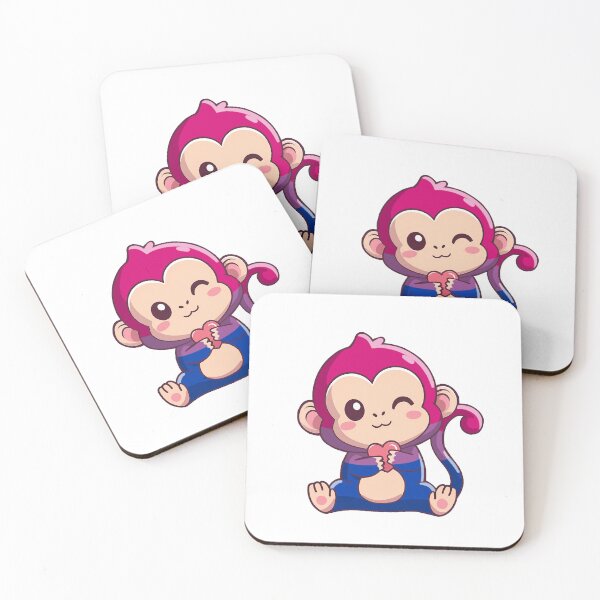 Item preview, Bisexual Pride Monkey  designed and sold by Professional Monster Ami.