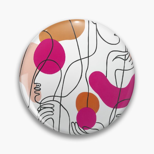 Item preview, Abstract Line Art People Minimalist Modern Illustration designed and sold by Trendy Sticker & Merch Collection - Express Yourself.