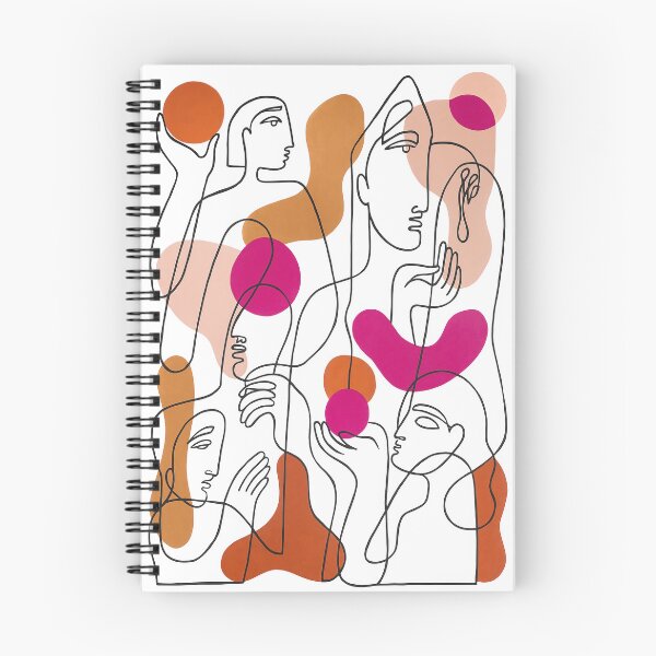Item preview, Abstract Line Art People Minimalist Modern Illustration designed and sold by Trendy Sticker & Merch Collection - Express Yourself.