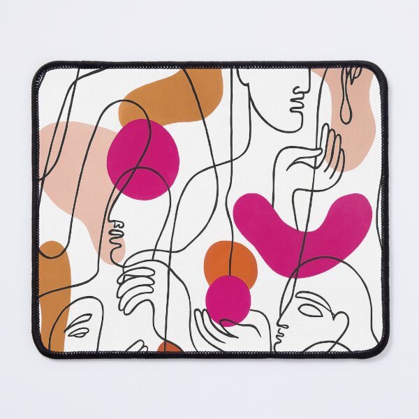 Item preview, Abstract Line Art People Minimalist Modern Illustration designed and sold by Trendy Sticker & Merch Collection - Express Yourself.